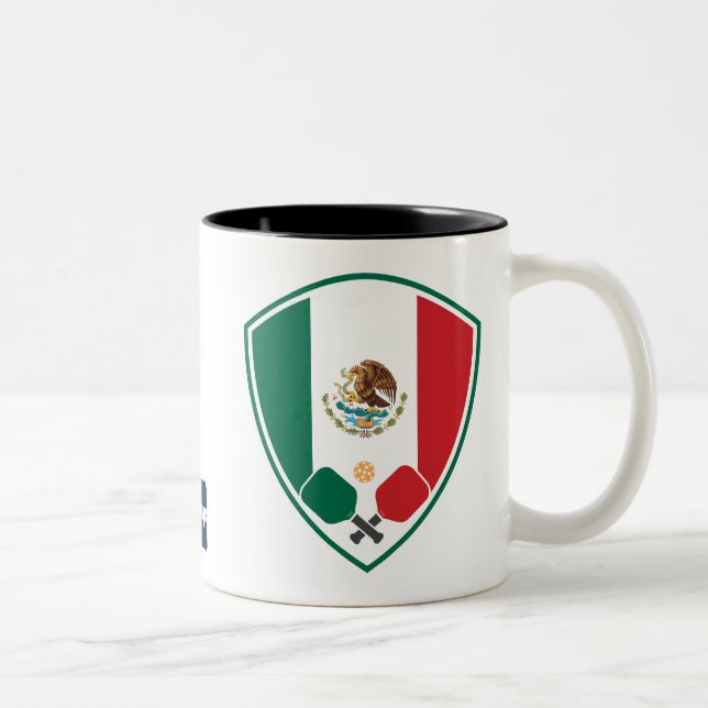 Mexique Pickleball Pride Mug à deux tons (Droit)