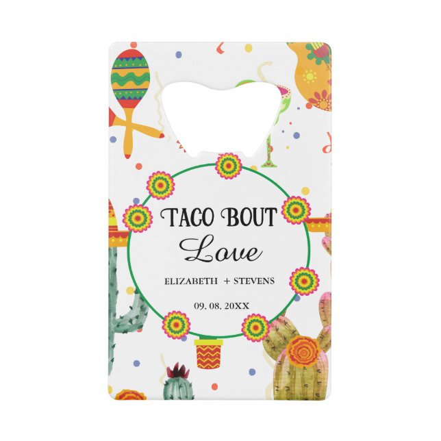 Mexique Taco Bout Amour Fête des mariées Fête Favo (Devant)