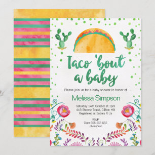 Mexique Taco Bout Une Invitation Baby shower