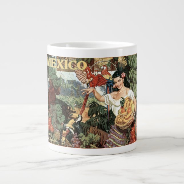 Mexique tasses de voyage vintage (Devant)