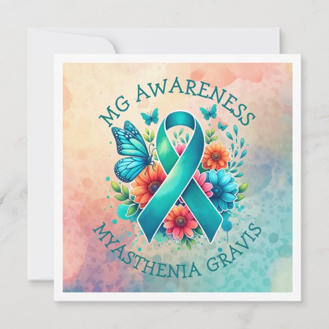 MG Sensibilisation | Myasthenia Gravis Ribbon (Devant)