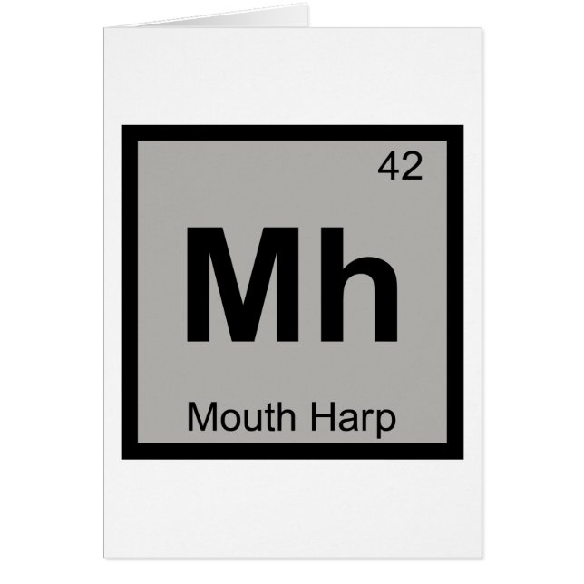 Mh - Chimie de la musique de l'harmonica Tableau p (Devant)