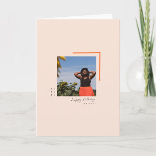 MHN carte moderne personnalisée 21e anniversaire