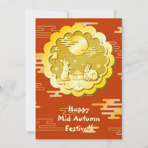 Mi-automne Festival Gold Mooncake Moon Rabbit
