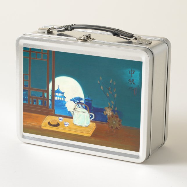 Mi-Automne Festival Thé Heure Métal Lunchbox (Devant)