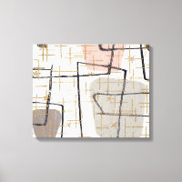 Mi-Siècle Moderne Abstrait Étiquette Impression