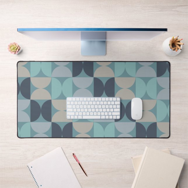 Mi-siècle moderne bleu vert et gris (Bureau 1)