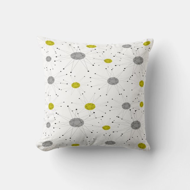Mi-siècle moderne Inspiré Starburst Coussin II (Recto)