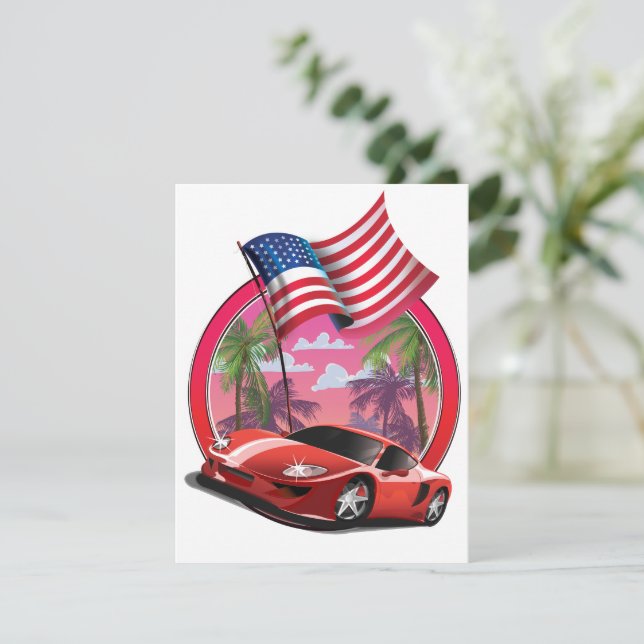 Miami 1990s Voiture sport (Debout devant)