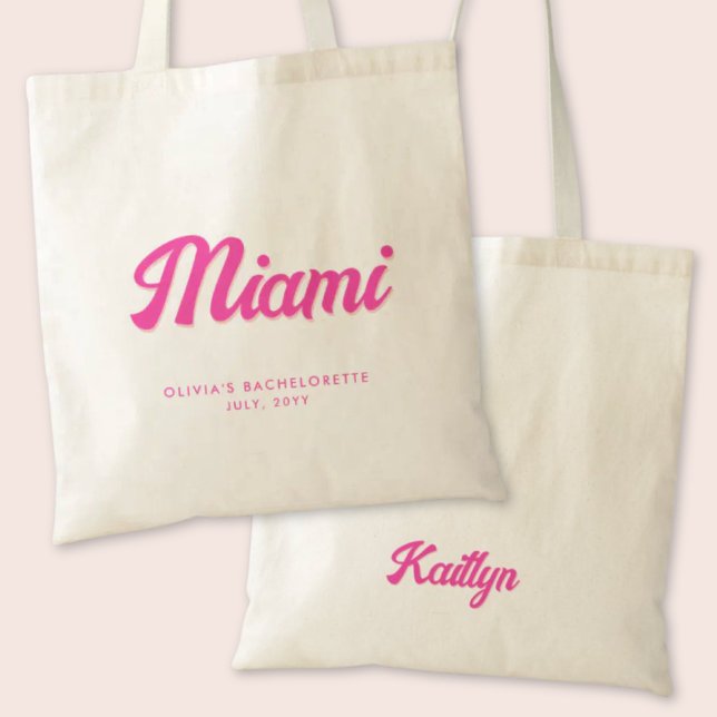 Miami Bachelorette Party Sac fourre-tout personnal (Miami Bachelorette Party Tote Bag)