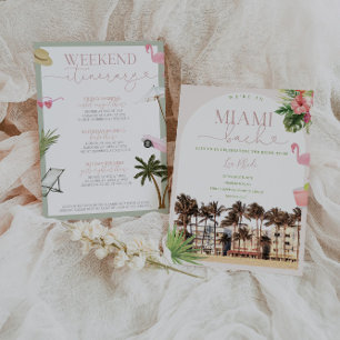 Miami Bachelorette Weekend Invitation et Itinérair