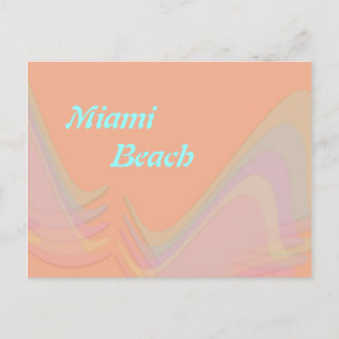 Miami Beach Florida Pastel Wings Carte postale