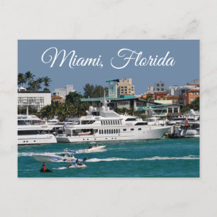 Miami Beach Marina Floride Carte postale Voyage