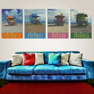 Miami Beach Print, Value Poster Paper (Matte)