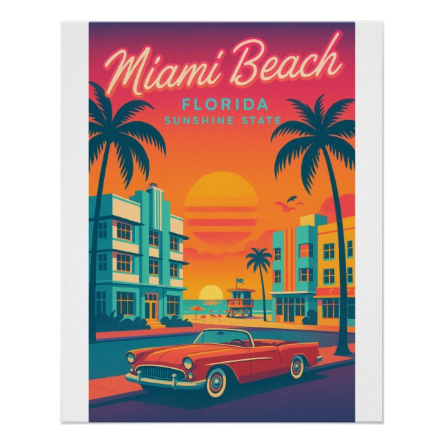 Miami Beach Rétro – Art Déco Floride  (Devant)