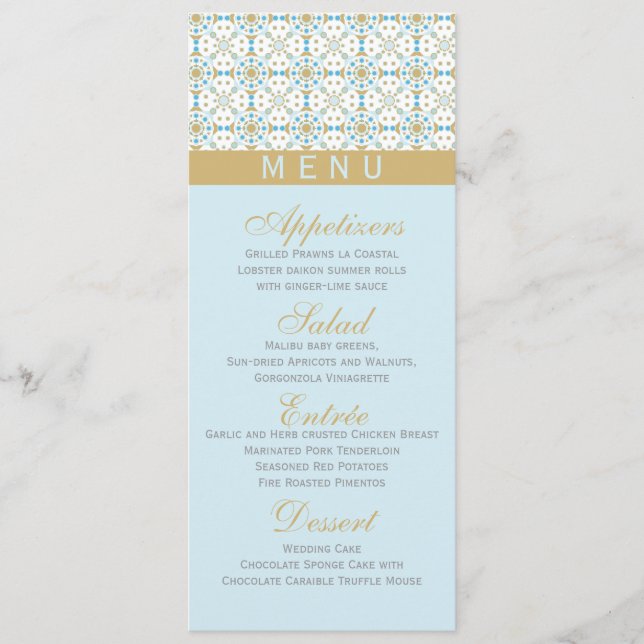 Miami - Cartes de menu (Devant)