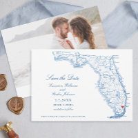 Miami Florida Mariage Elegant Marine Carte