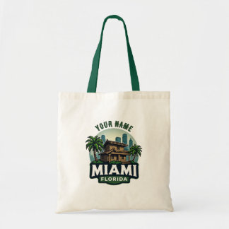 Miami Florida "nom personnalisable" Sac fourre-tou