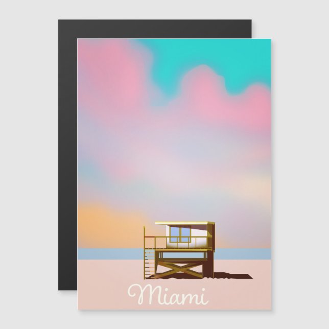 Miami Lifeguard Travel poster (Devant / Derrière)