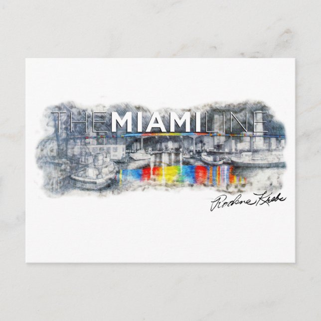 Miami Line, Rockne Krebs, Carte Postale (Devant)