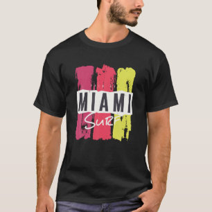 Miami Surf T-Shirt Pour Hommes Femmes Ou Enfants