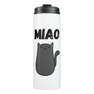 MIAO Black Cat Bouteille de boisson réutilisable
