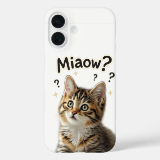 Miaow? | Étui de téléphone drôle pour les amateurs