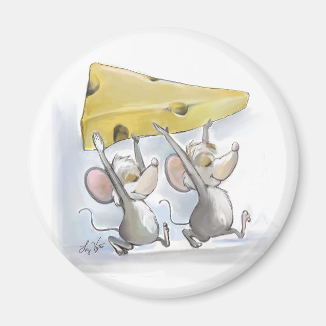 Mic & Mac Apportant Dans Le Magnet Au Fromage (Devant)