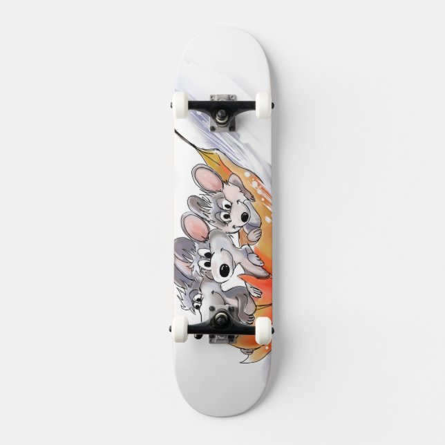 Mic, Mac Et Moe's Winter Holiday Skateboard (Recto)