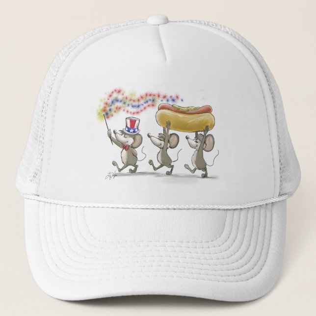 Mic, Mac & Moe's Happy 4 juillet Casquette (Devant)