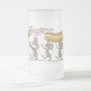Mic, Mac & Moe's Happy 4 juillet Frosted Mug
