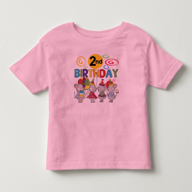 Mice 2e anniversaire T-shirts et cadeaux (Devant)