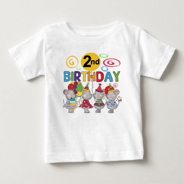 Mice 2e anniversaire T-shirts et cadeaux (Devant)