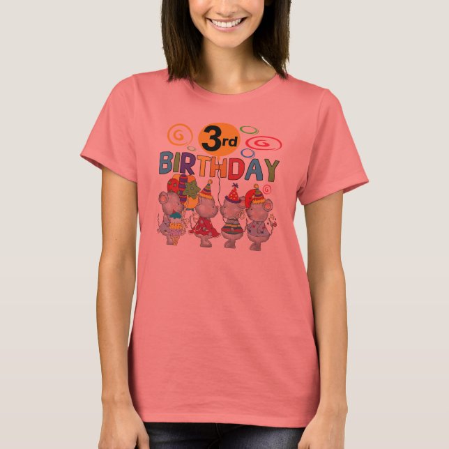 Mice 3e anniversaire T-shirts et cadeaux (Devant)