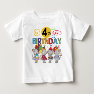 Mice 4th Birthday T-shirts et cadeaux