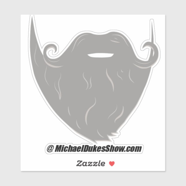 Michael Dukes Show - Sticker à la barbe seulement (Feuille)
