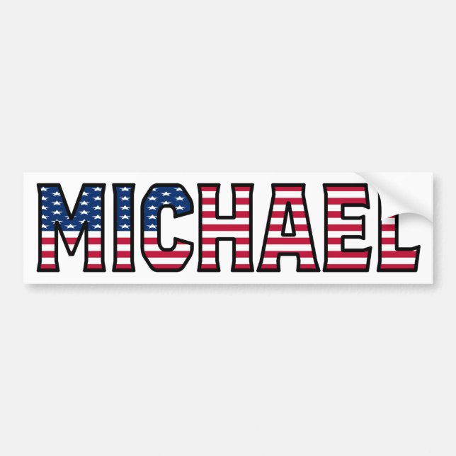 Michael Name Vorname USA Aufkleber Sticker Auto (Devant)