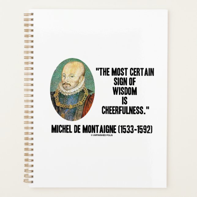 Michel de Montaigne Signe De Sagesse Gentillesse (Devant)
