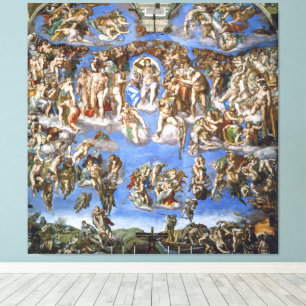 Michelangelo Le Jugement dernier Impression d'art
