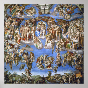 Michelangelo Le Jugement dernier Impression d'art