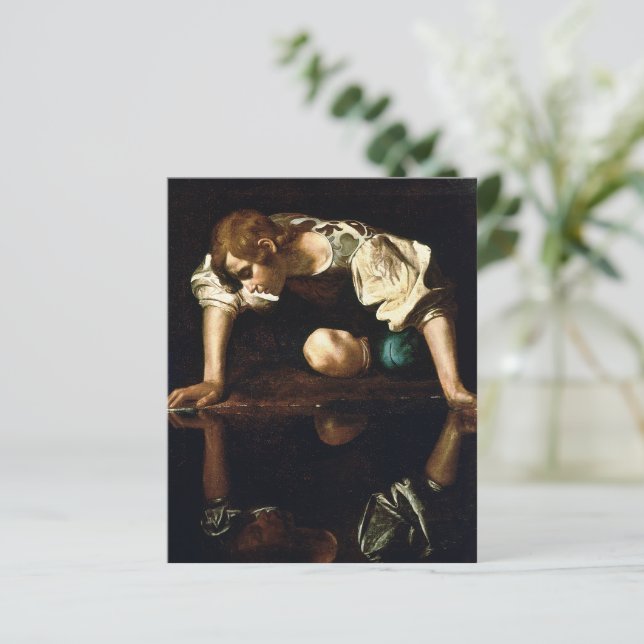 Michelangelo Merisi da Caravaggio "Narcissus" (Debout devant)