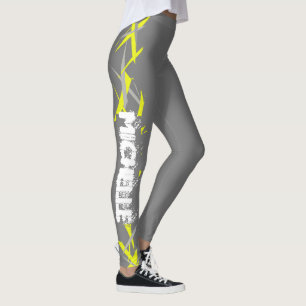 Michelle Ajouter Votre Nom Leggings Art Abstrait