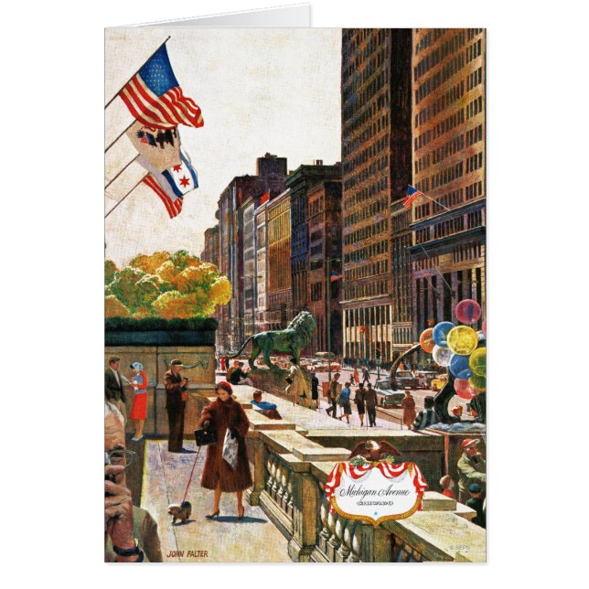 Michigan Avenue, Chicago par John Falter (Devant)