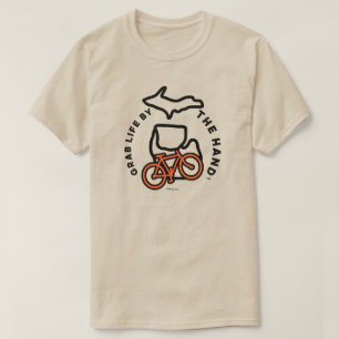 Michigan - Grab Life by the HandMC Bike T-Shirt