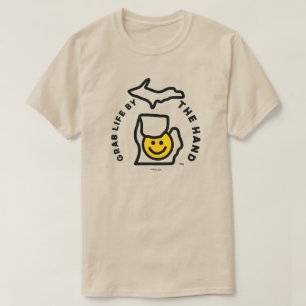 Michigan - Grab Life by the HandMC Smile T-Shirt