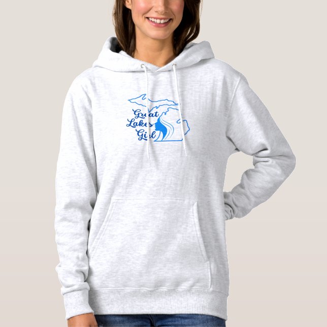 Michigan Great Lakes Girl Sweat - shirt à capuche (Devant)