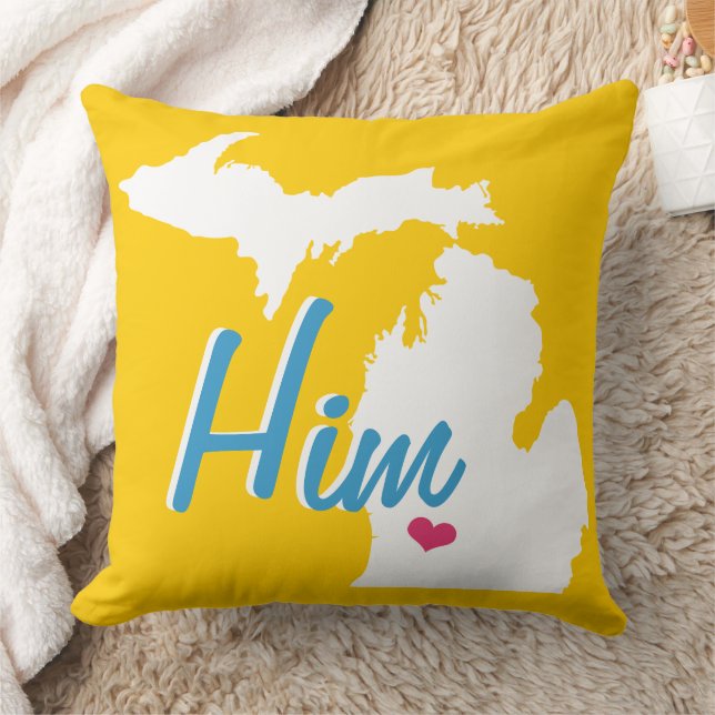 Michigan Lui État Marié Oreiller De N'importe Quel (Couverture)