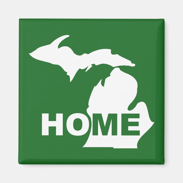 Michigan Maison loin de l'État Fridge Magnet (Devant)