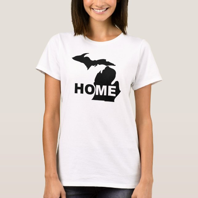Michigan, Maison Loin de l'État T-Shirt (Devant)