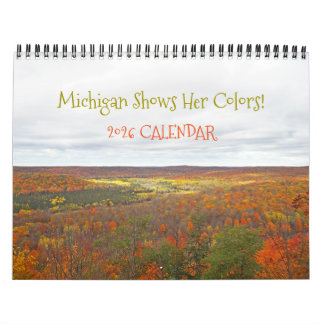 "MICHIGAN MONTRE SES COULEURS DE CHUTE" CALENDRIER
